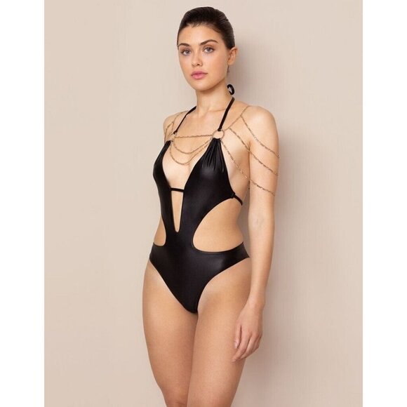 Agent Provocateur Other - Agent Provocateur Kiona Black Swimsuit NWT $700